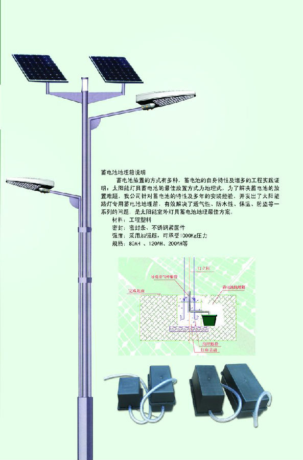 高杆灯庭院灯景观灯太阳能路灯厂家教学太阳能路灯配置